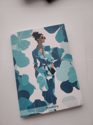Cuaderno Artesanal A5 de papel reciclado, 40 hojas grapadas
