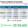 Cuadernos Artesanales Precios 2026